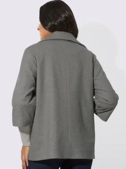 Veste bords-côtes confortables aux manches