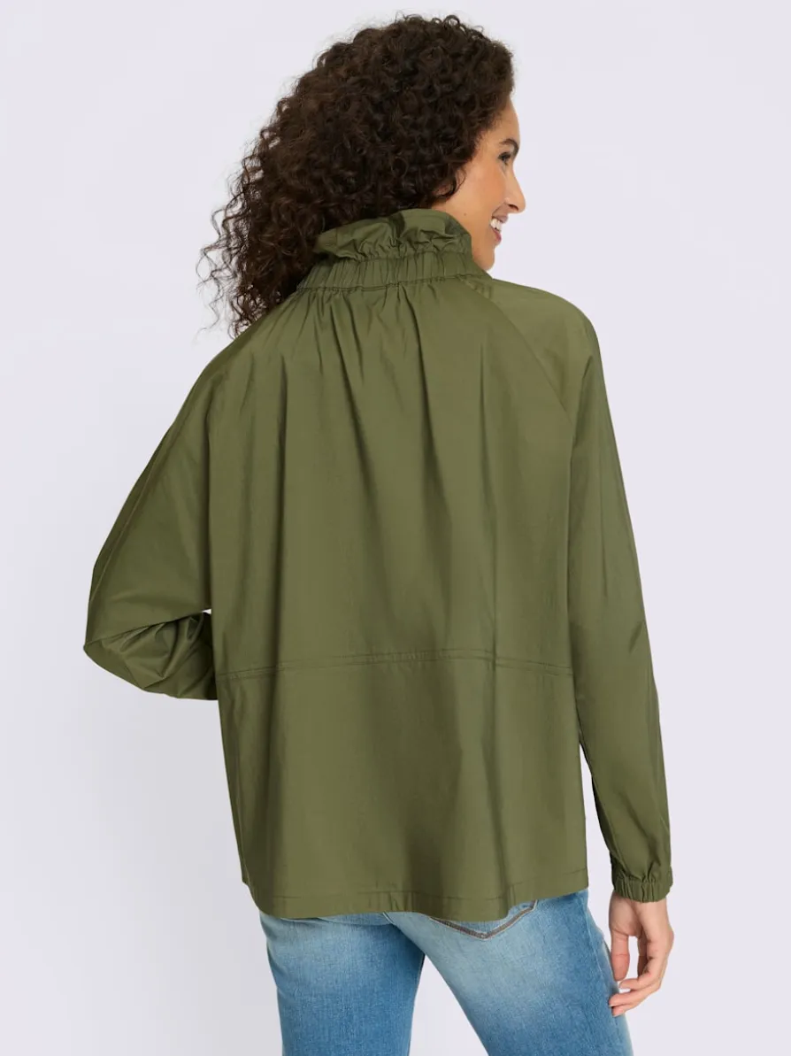 Veste chemisier col montant tendance