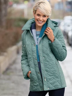 Veste d'hiver mélange de motifs matelassés