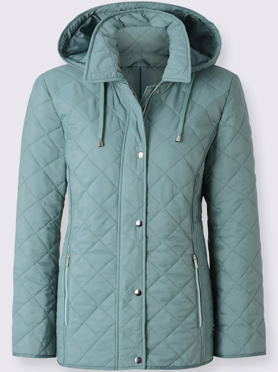 Veste d'hiver mélange de motifs matelassés