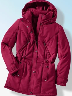 Veste effet matelassé capuche amovible