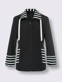 Veste empiècements rayés
