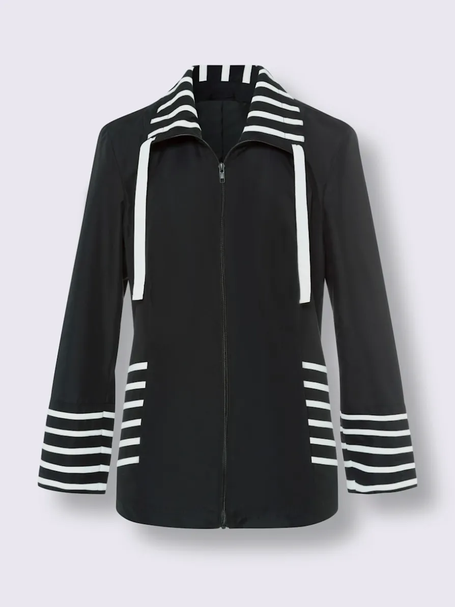 Veste empiècements rayés
