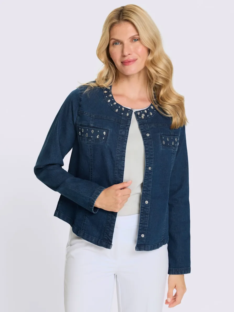 Veste en jean denim doux