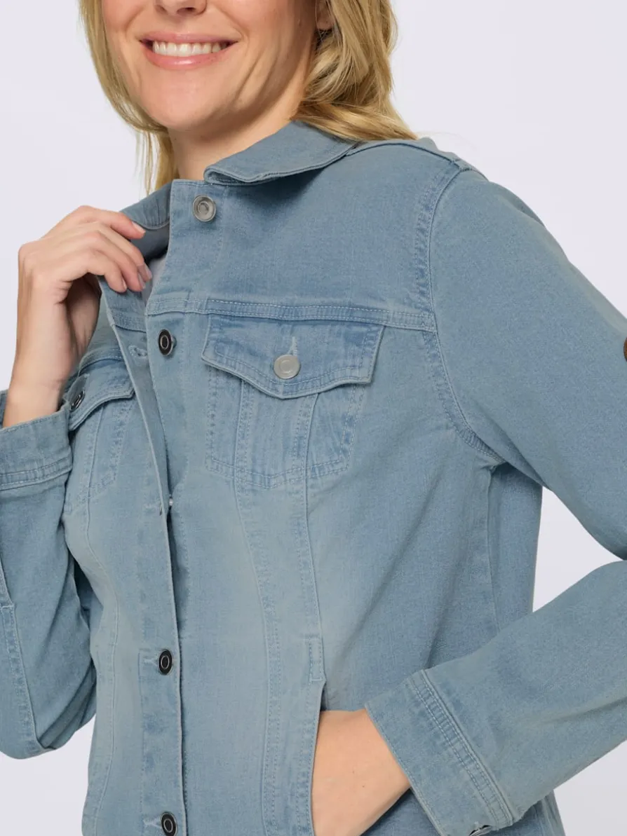 Veste en jean denim doux