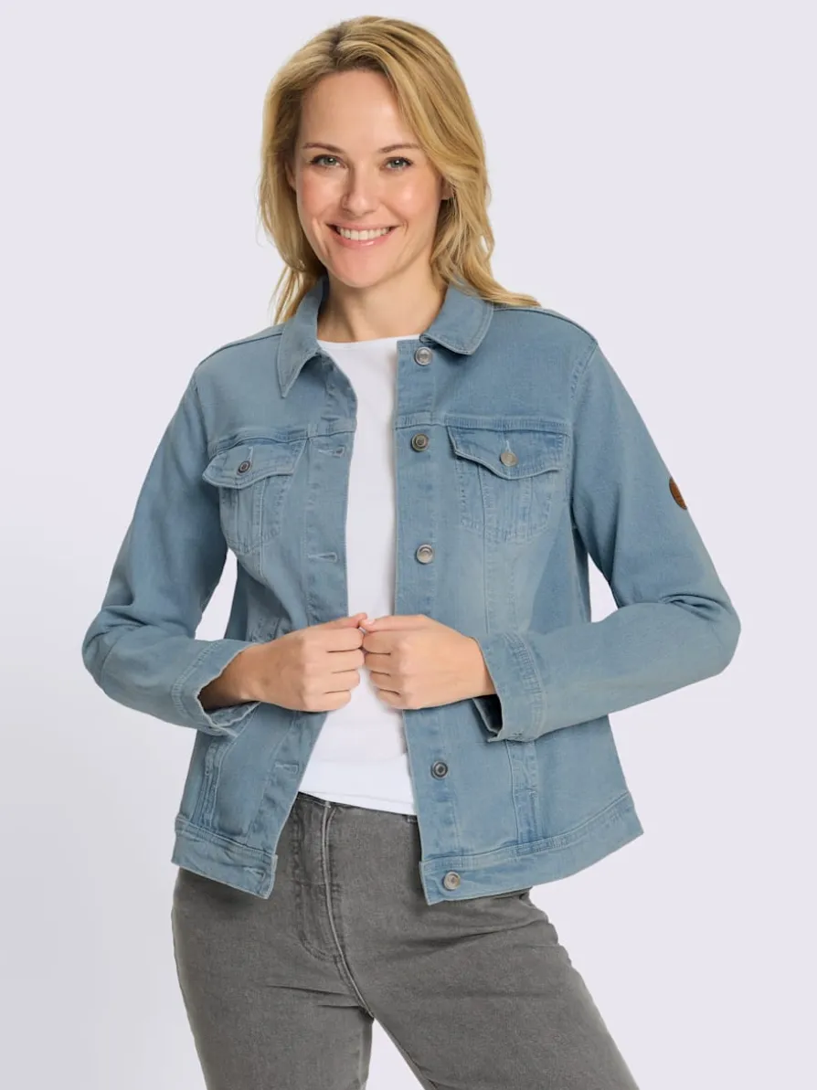 Veste en jean denim doux