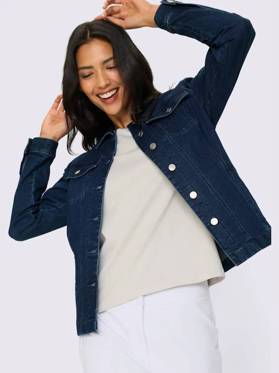 Veste en jean denim doux