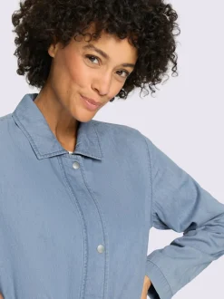 Veste en jean fermeture à glissière