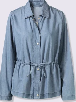 Veste en jean fermeture à glissière