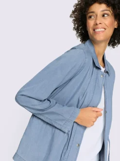 Veste en jean fermeture à glissière