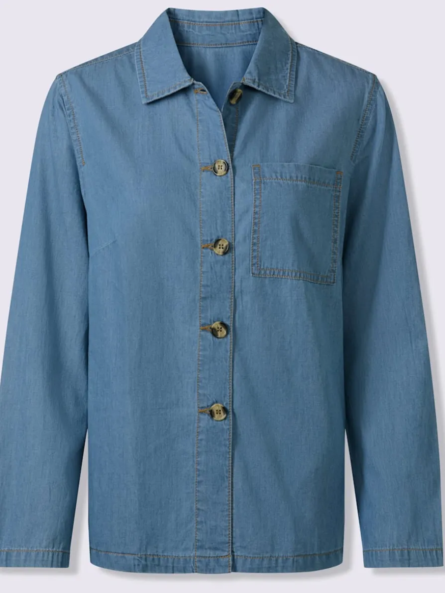 Veste en jean qualité jean légère et estivale