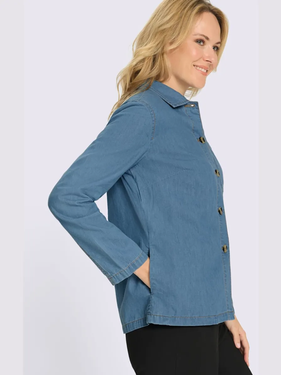 Veste en jean qualité jean légère et estivale