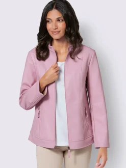 Veste en synthétique imitation cuir souple