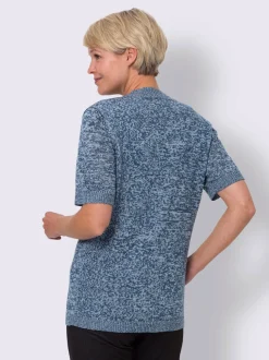 Veste en tricot ajouré motif ajouré léger