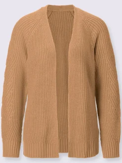 Veste en tricot aspect côtelé mode
