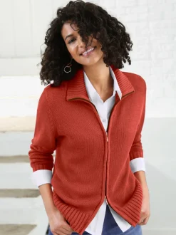 Veste en tricot avec coton