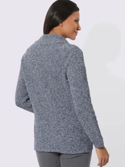 Veste en tricot col châle mode