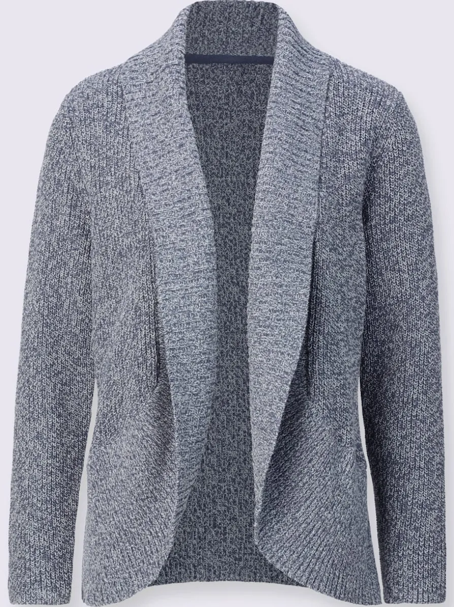Veste en tricot col châle mode