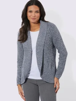 Veste en tricot col châle mode