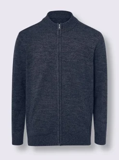 Veste en tricot col montant côtelé