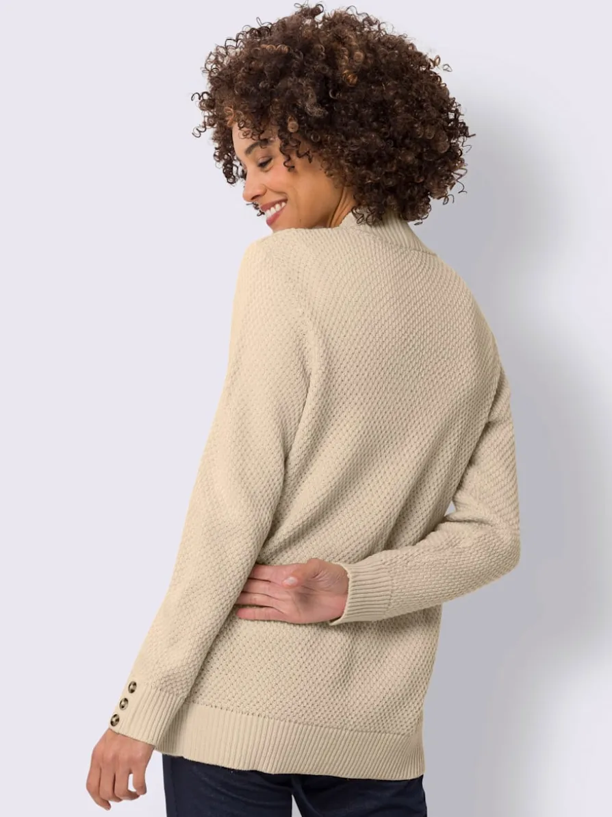 Veste en tricot coupe ouverte affinante