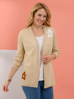 Veste en tricot coupe ouverte affinante