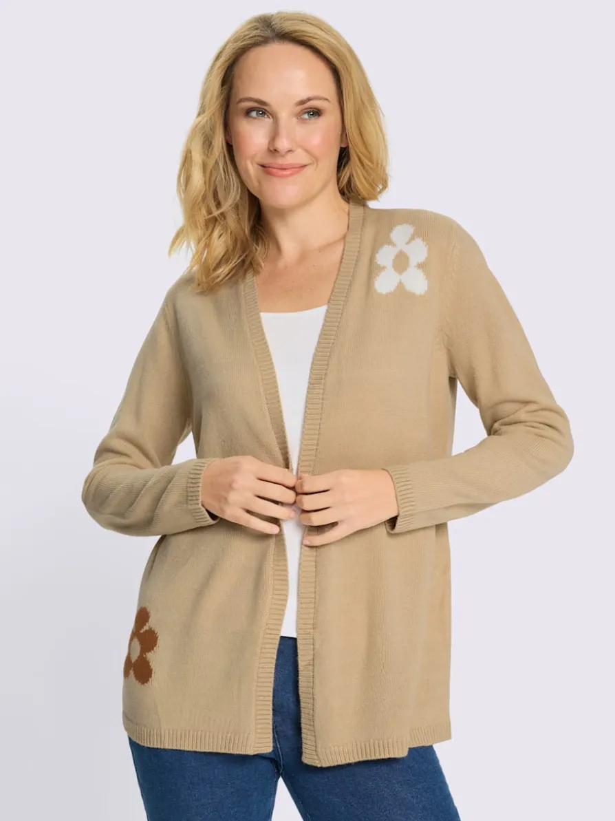 Veste en tricot coupe ouverte affinante