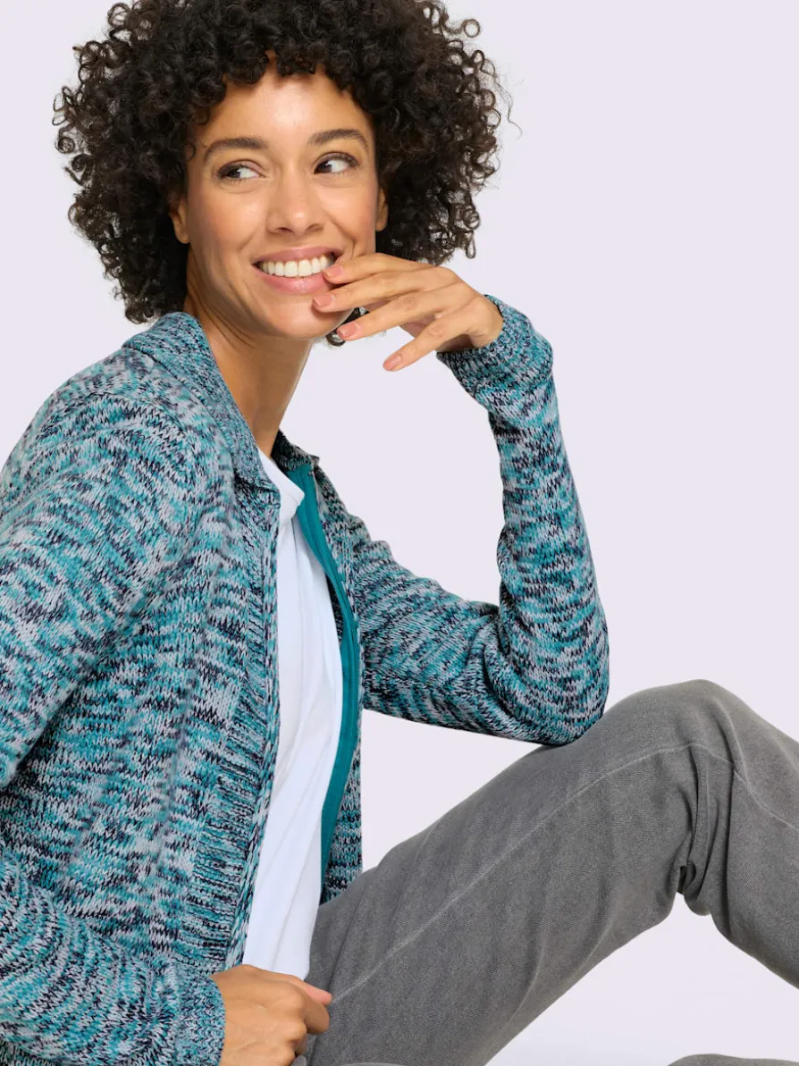 Veste en tricot fermeture à glissière