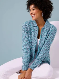Veste en tricot fermeture à glissière