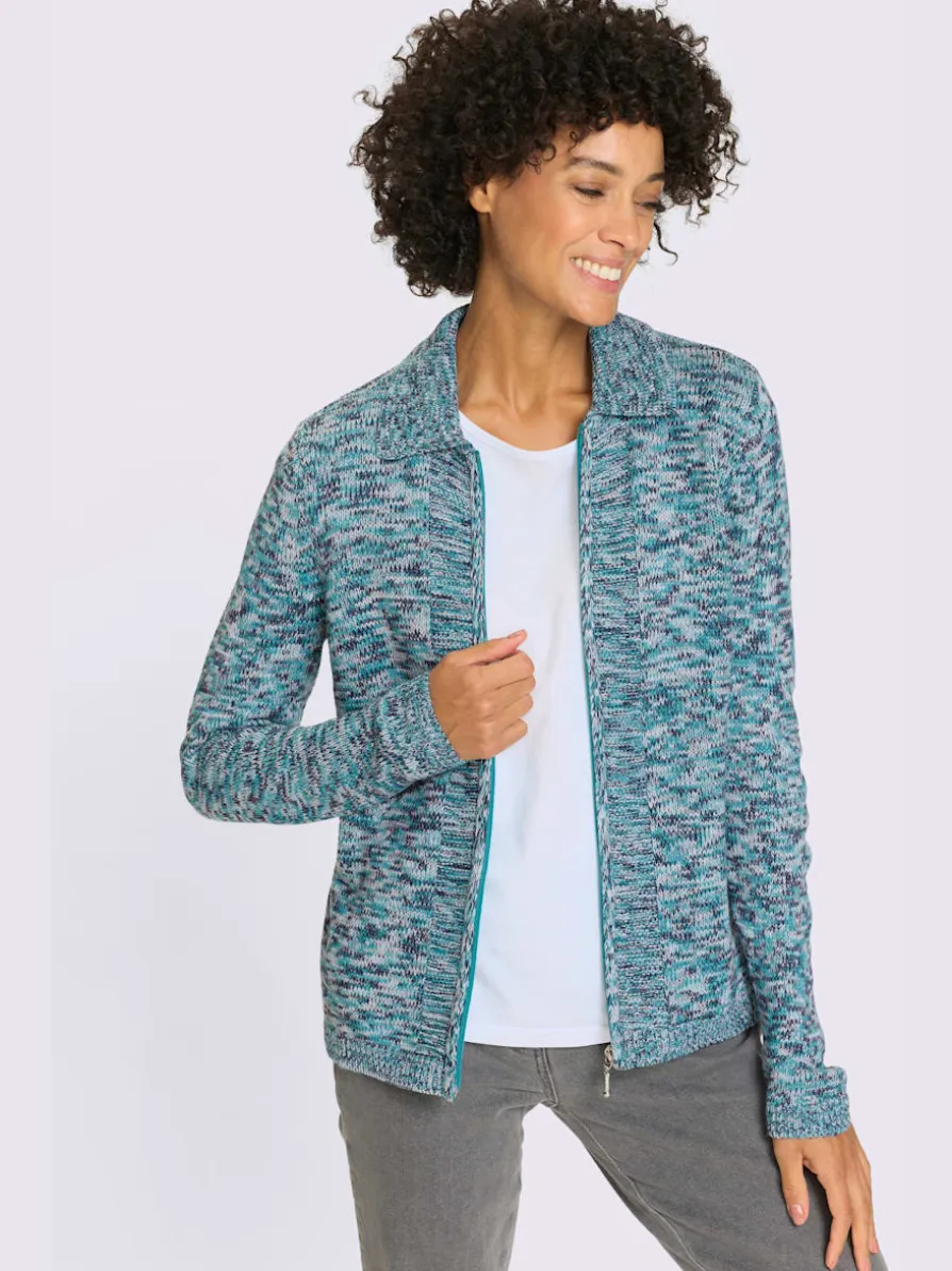 Veste en tricot fermeture à glissière