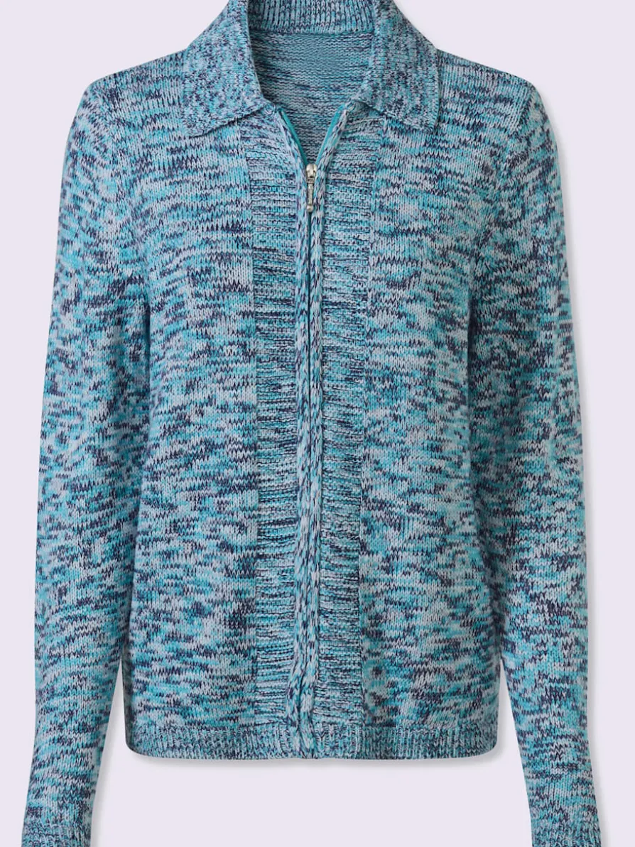 Veste en tricot fermeture à glissière