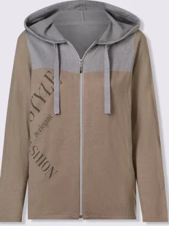 Veste en tricot fil argenté brillant couleur argenté