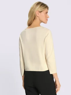 Veste en tricot fin boucle décorative