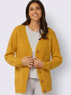 Veste en tricot manches raglan avec joli motif torsadé