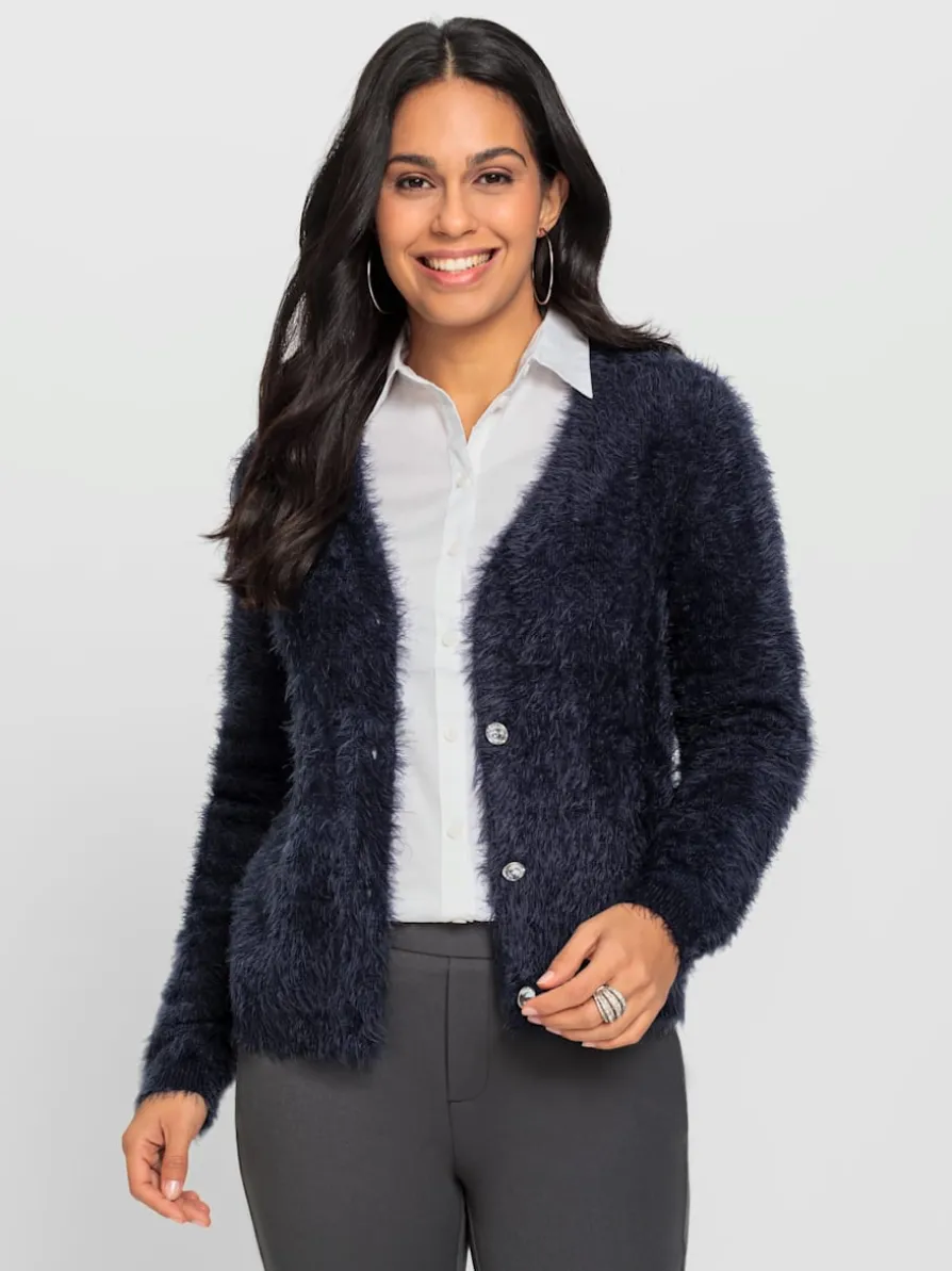Veste en tricot moelleux