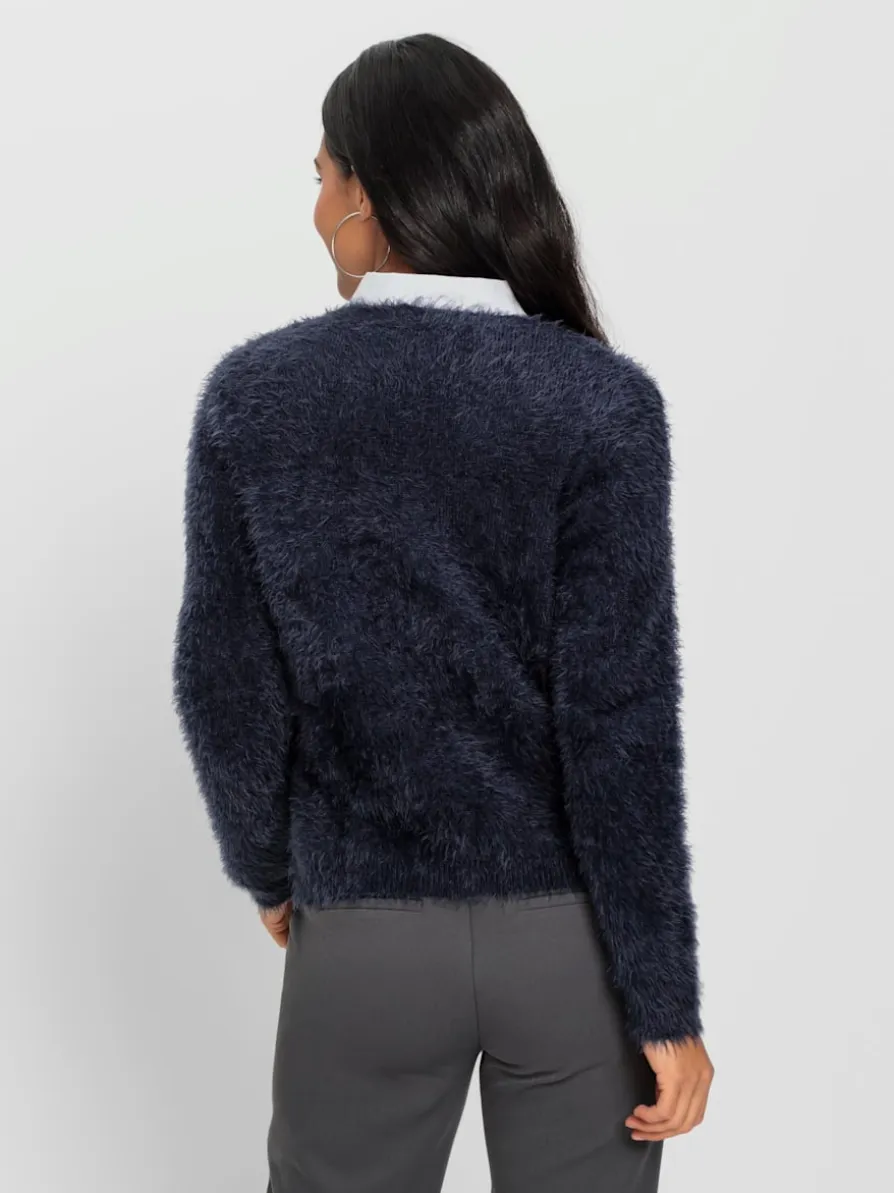 Veste en tricot moelleux