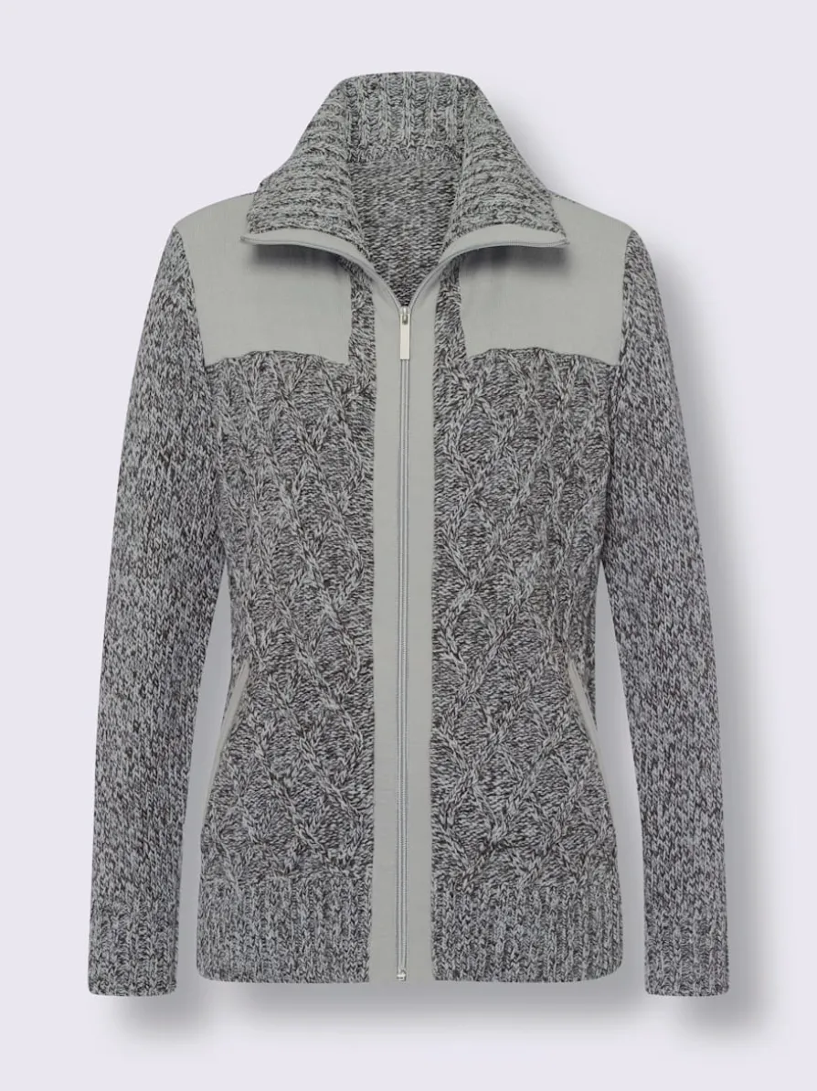 Veste en tricot poches raglan
