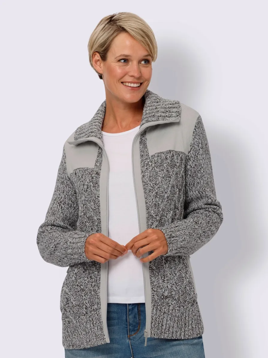 Veste en tricot poches raglan