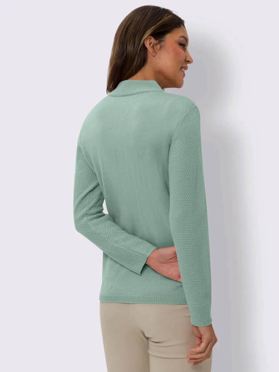 Veste en tricot superbe motif tricoté