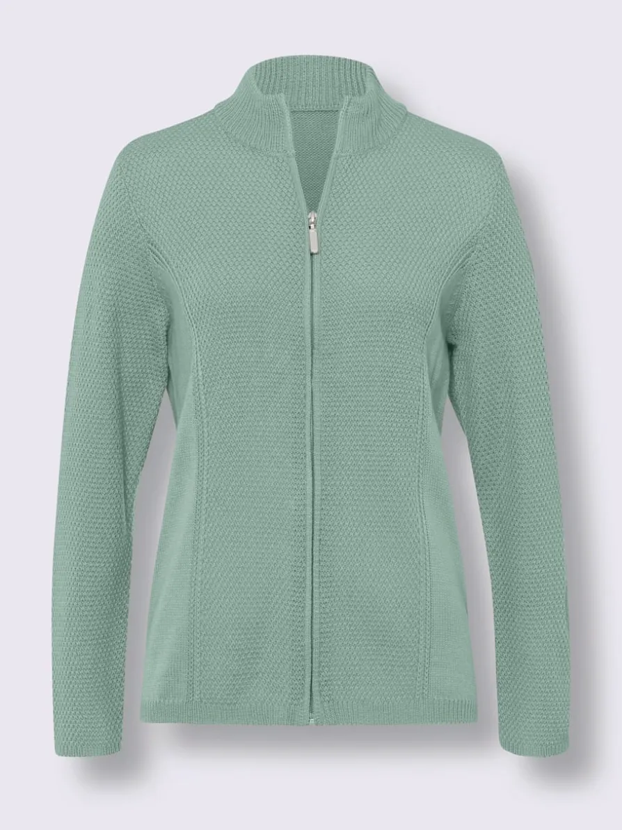 Veste en tricot superbe motif tricoté