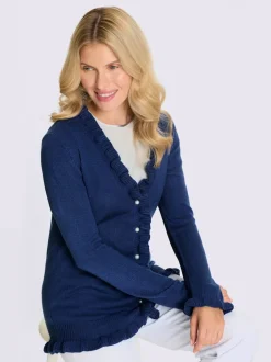 Veste en tricot superbes volants