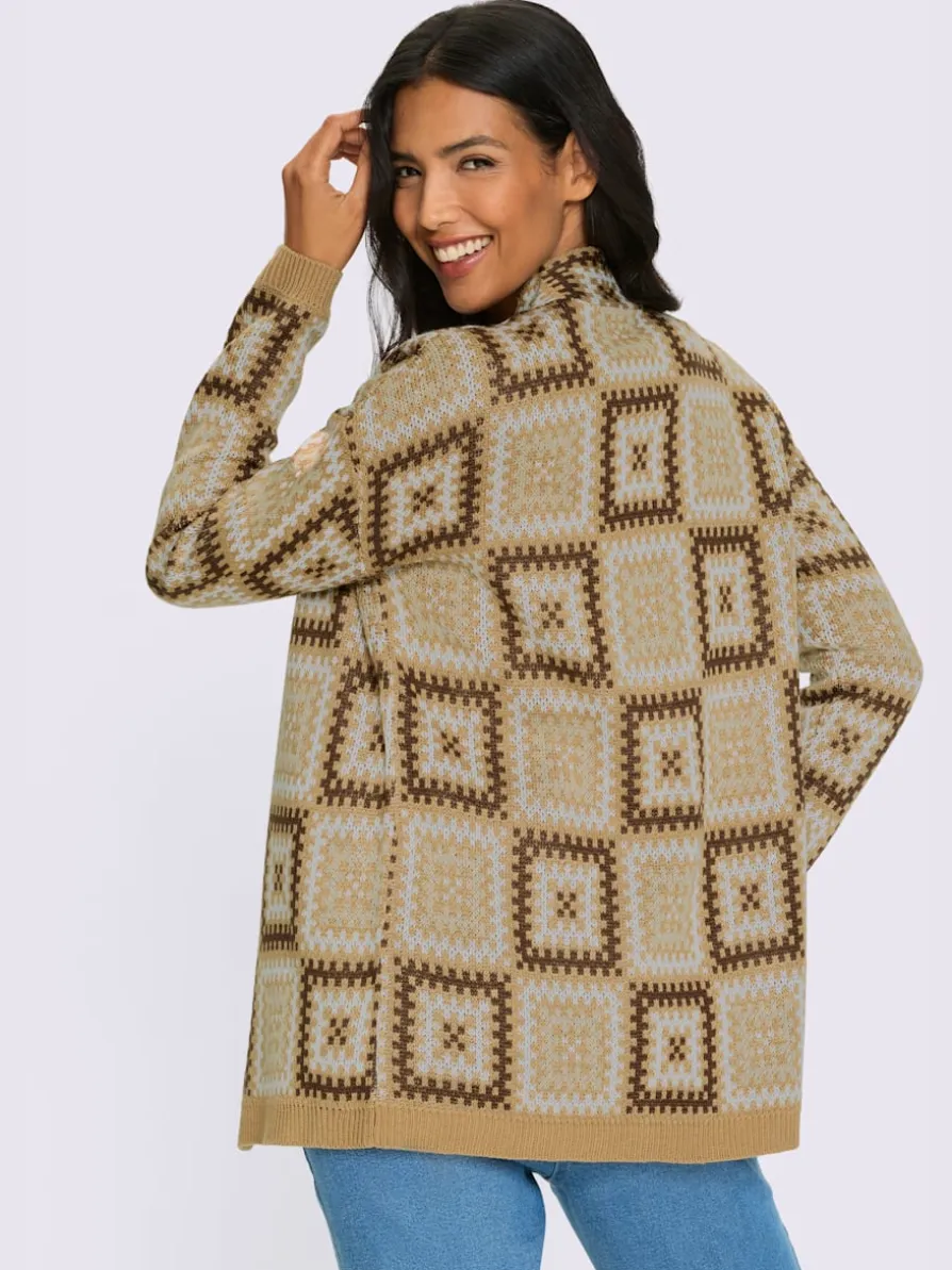 Veste en tricot superbe tricot jacquard