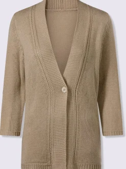 Veste en tricot tricot ajouré aux manches
