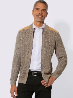 Veste en tricot tricot chiné