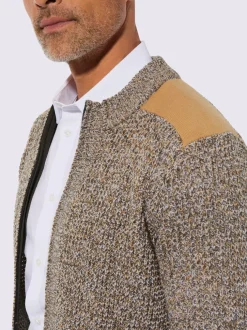 Veste en tricot tricot chiné
