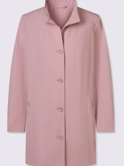 Veste longue boutons imitation corne