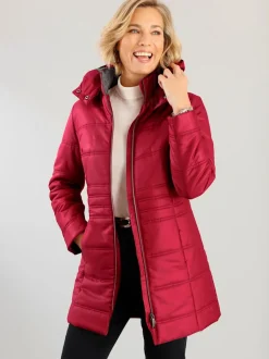 Veste longue capuche amovible