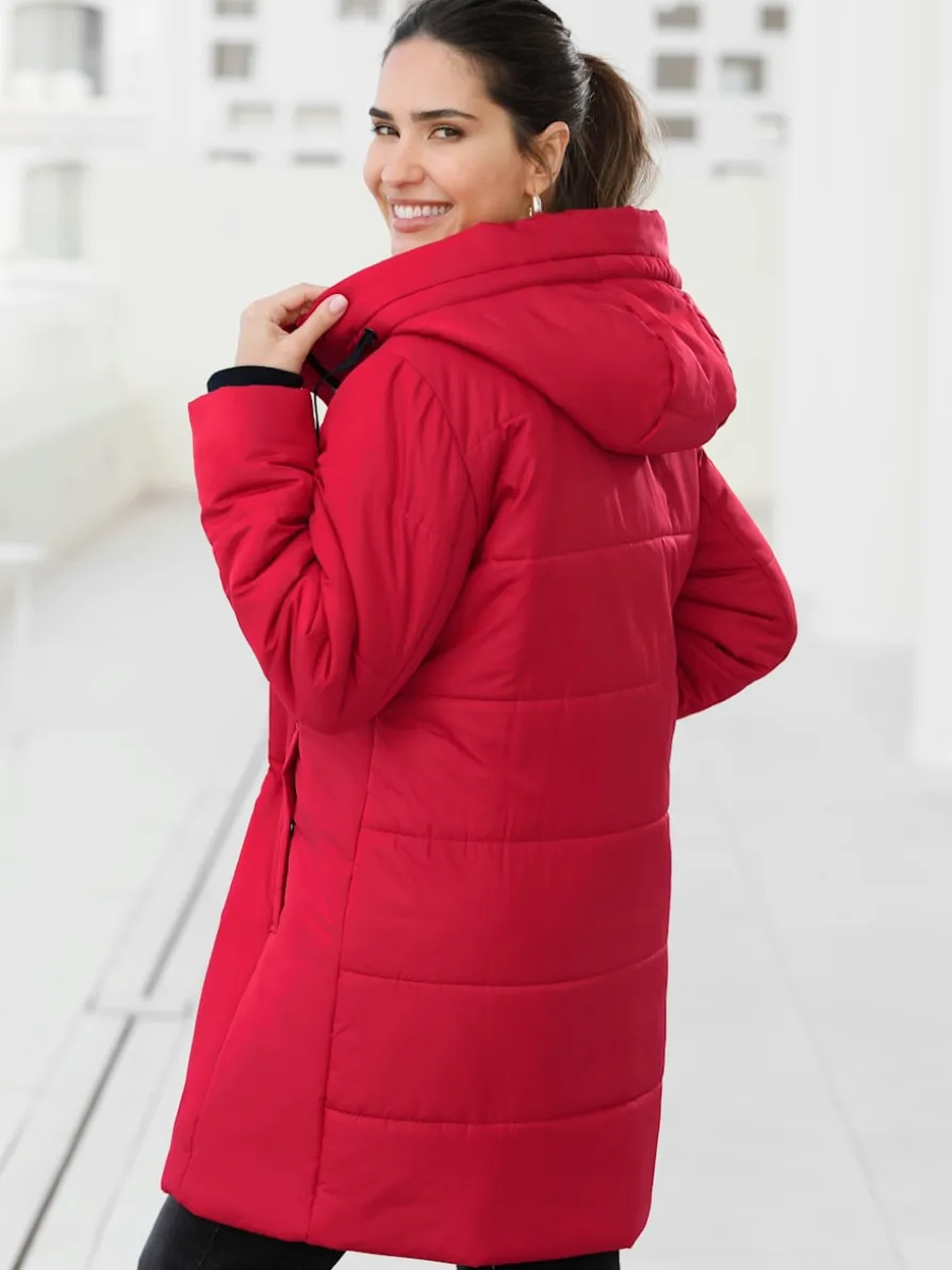 Veste longue doublure et garnissage chaud