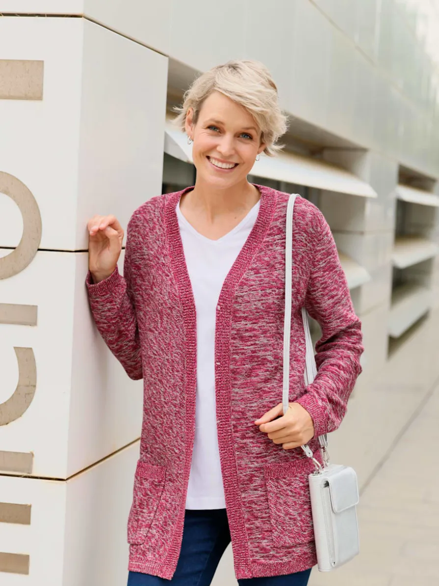 Veste longue en tricot coupe longue affinante