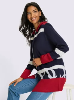 Veste longue en tricot forme ouverte et longue tendance
